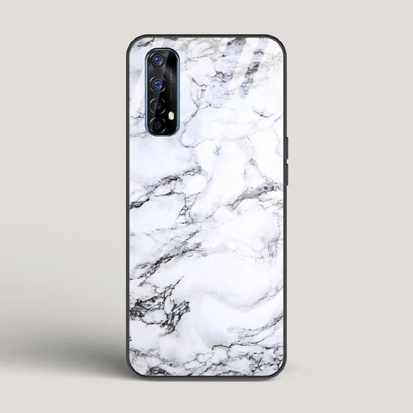 Marble White Luna - Realme 7 Glass Case