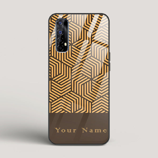 Geometric Name Edition - Realme 7 Glass Case