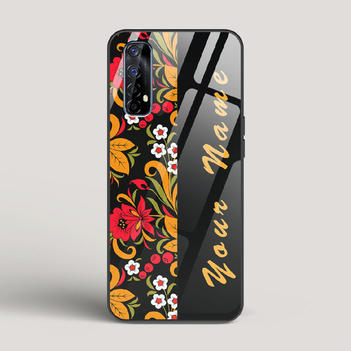 Khokhloma Design 2 Name Edition - Realme 7 Glass Case