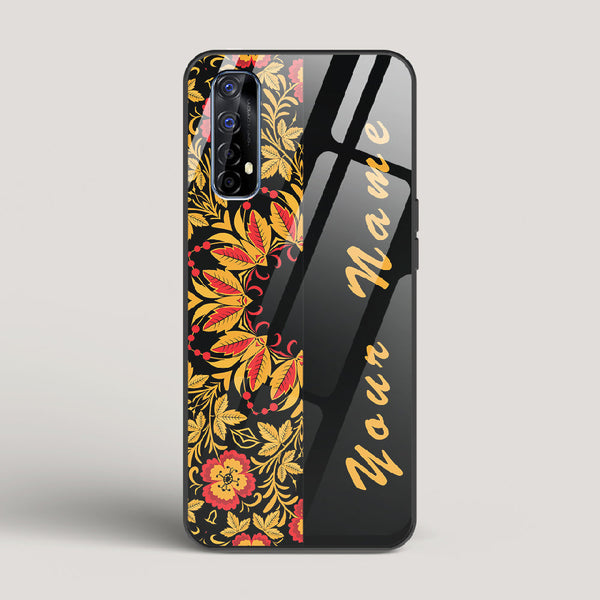 Khokhloma Design Name Edition - Realme 7 Glass Case