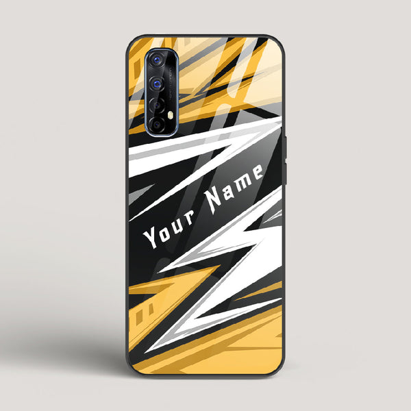 Racer Yellow Name Edition - Realme 7 Glass Case