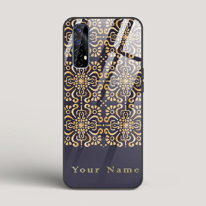 Royal Purple 2 Name Edition - Realme 7 Glass Case