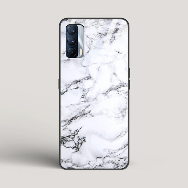 Marble White Luna - Realme X7 Glass Case