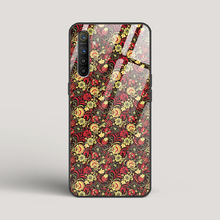 Russian Floral Pattern - Realme XT Glass Case