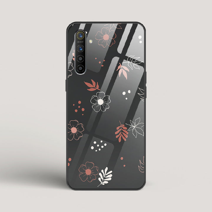 Boho Floral Midnight - Realme XT Glass Case