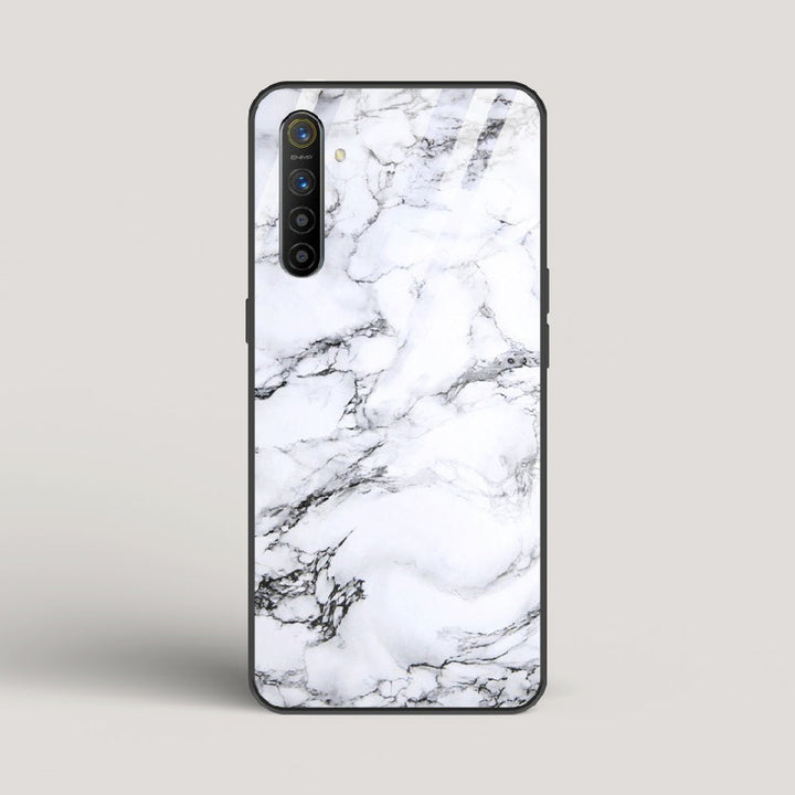 Marble White Luna - Realme XT Glass Case