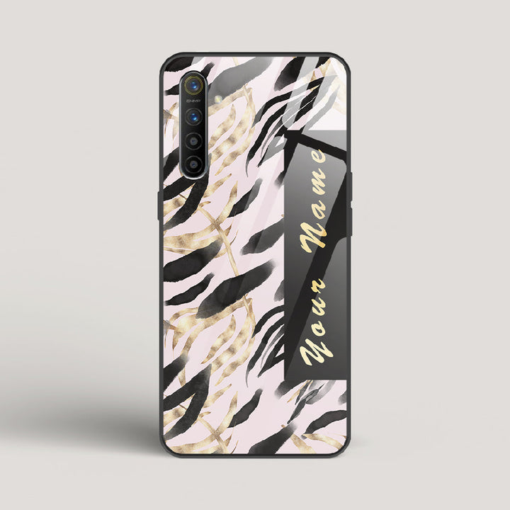 Golden Leaves  Name Edition Gold - Realme XT Glass Case