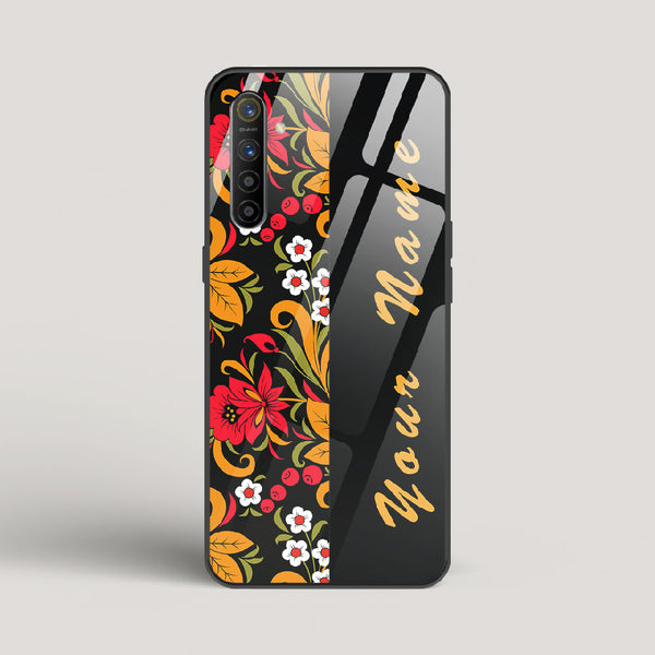 Khokhloma Design 2 Name Edition - Realme XT Glass Case