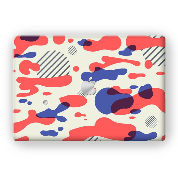 Red Modern Camo - MacBook Skins