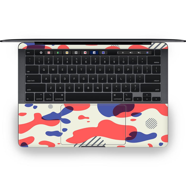 Red Modern Camo - MacBook Skins