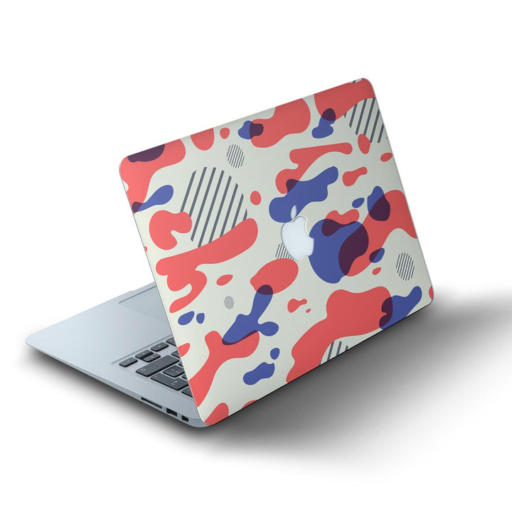 Red Modern Camo - MacBook Skins