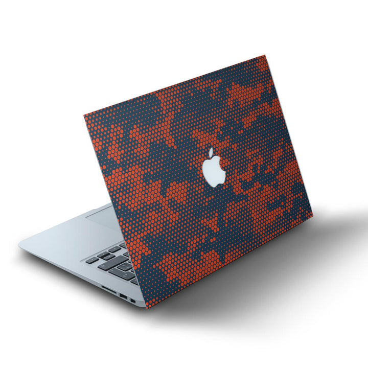 Red And Blue Hive Camo - MacBook Skins