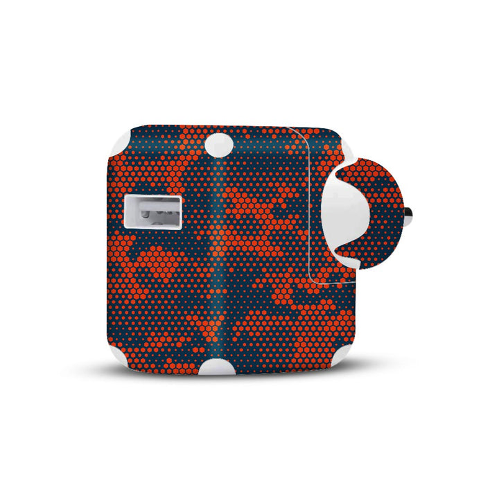 Red And Blue Hive Camo - Apple 2019 10W Charger skin