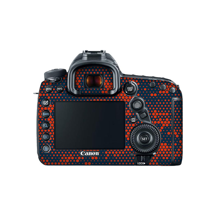 Red And Blue Hive Camo - Canon Camera Skins