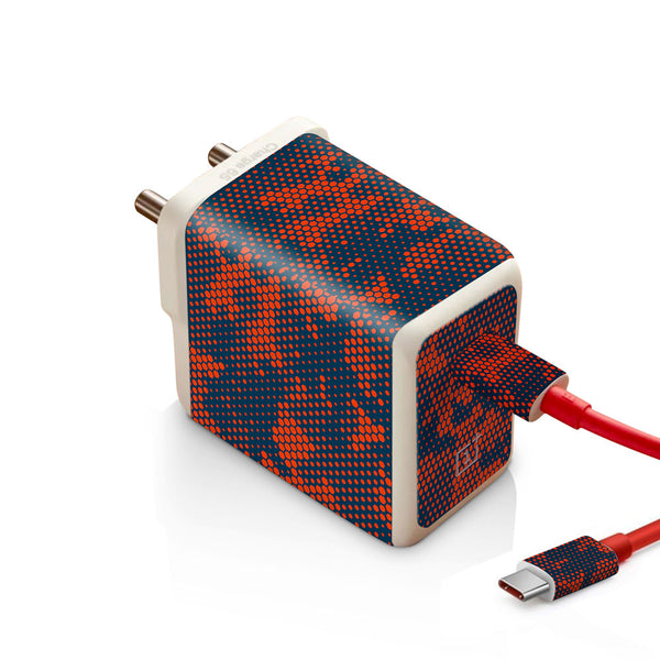 Red And Blue Hive Camo - Oneplus Warp 65W Charger skin