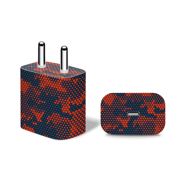 Red And Blue Hive Camo - Apple 20W Charger Skin