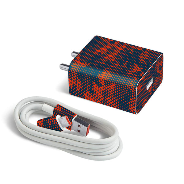 Red And Blue Hive Camo - MI 22.5W & 33W Charger Skin