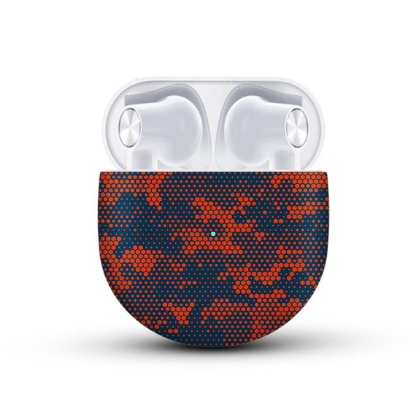 Red And Blue Hive Camo - Oneplus Buds Skin