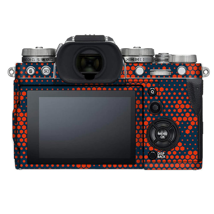 Red And Blue Hive Camo - FujiFilm Camera Skin By Sleeky India