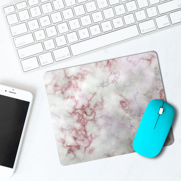 Red And Pink Marble - Mousepad