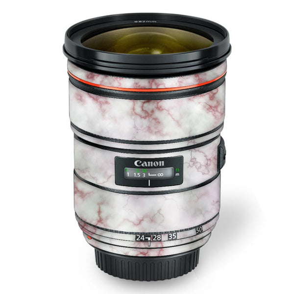 Red And Pink Marble - Canon Lens Skin