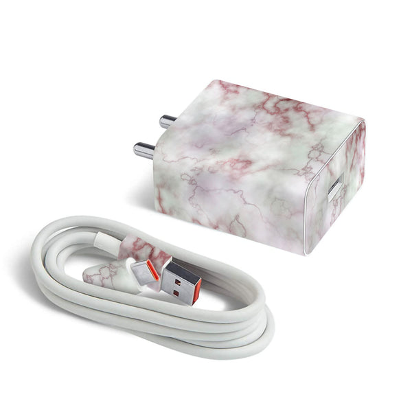 Red And Pink Marble - MI 22.5W & 33W Charger Skin