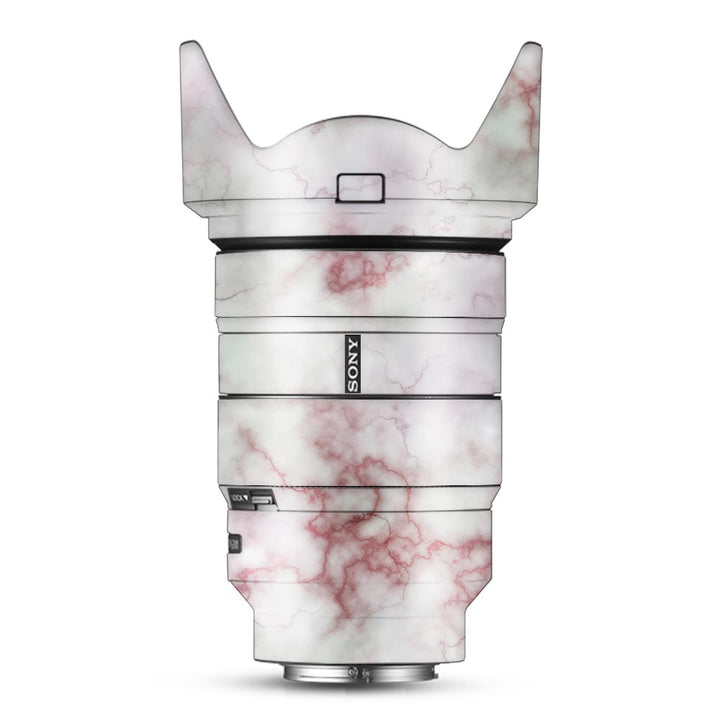 Red And Pink Marble - Sony Lens Skin