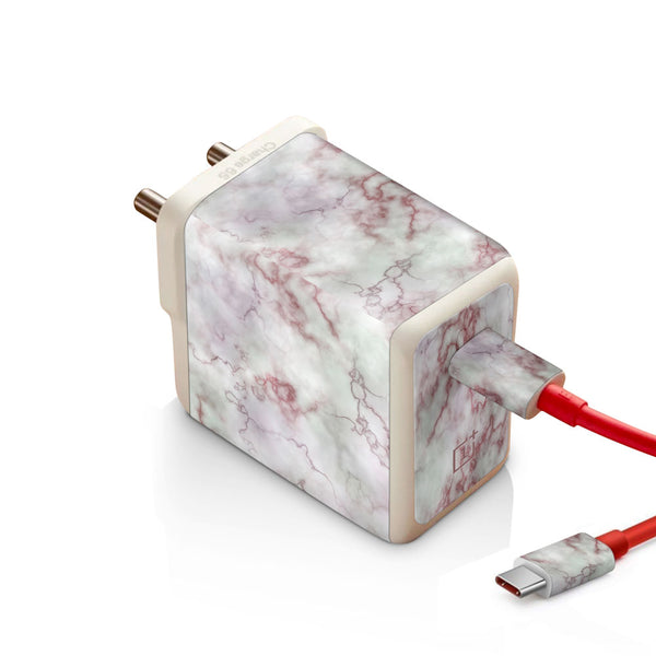 Red And Pink Marble - Oneplus Warp 65W Charger skin