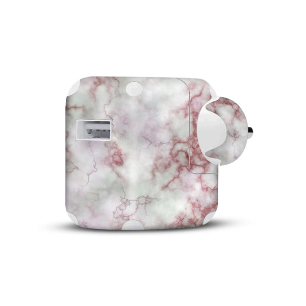 Red And Pink Marble - Apple 2019 10W Charger skin