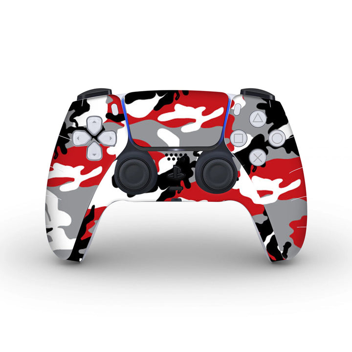 Red Camo 01 -  Skins for PS5 controller by Sleeky India