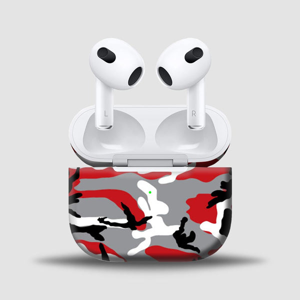Red Camo - Skins for AirPods 3 By Sleeky India