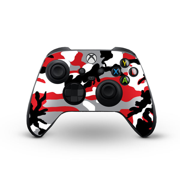 Red Camo 01 - Skins for X-Box Series Controller by Sleeky India