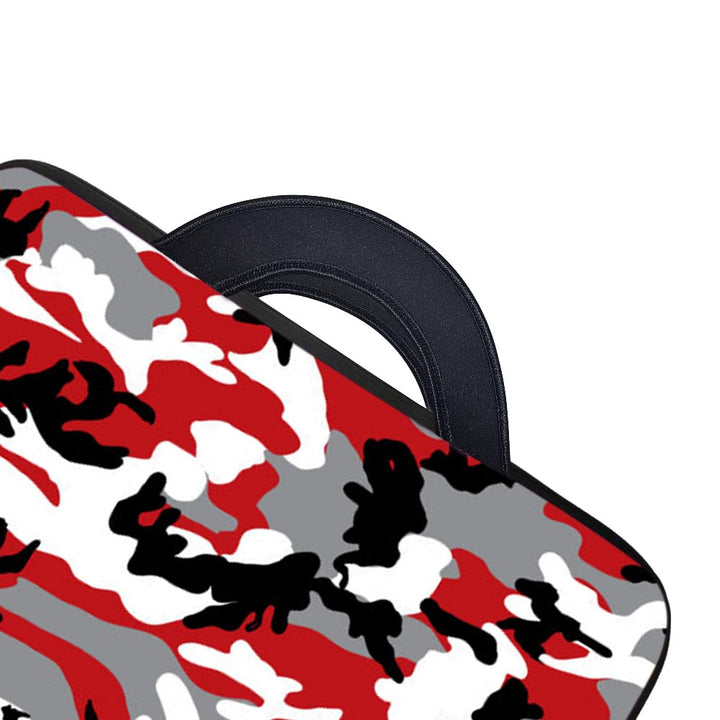 red camo designs laptop sleeves by sleeky india