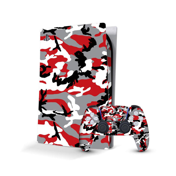 Red camo - Sony PlayStation 5 Console Skins