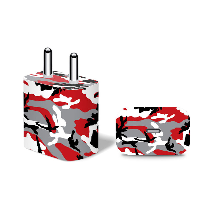 Red Camo - Apple 20W Charger Skin