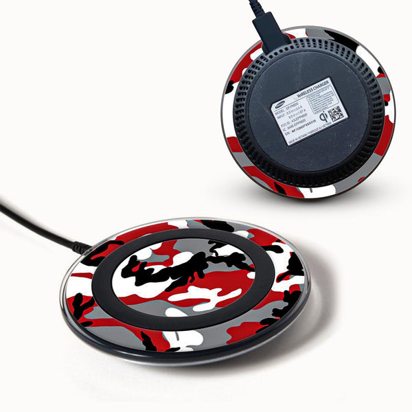 red camo skin for Samsung Wireless Charger 2015 by sleeky india