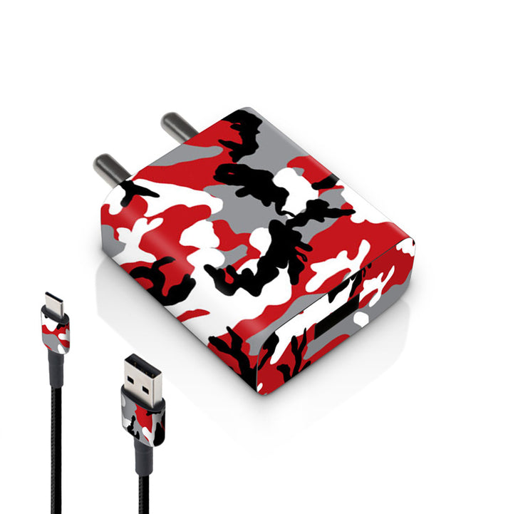 Red Camo - MI 10W & 18W Charger Skin