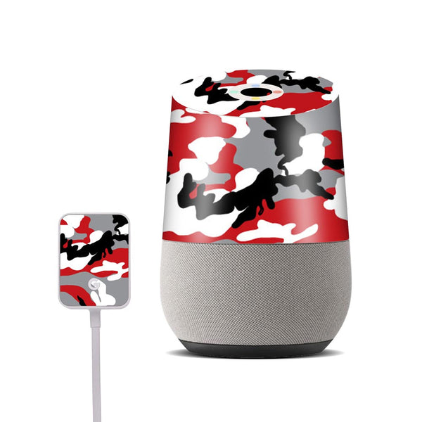 red camo skin for google home by sleeky india