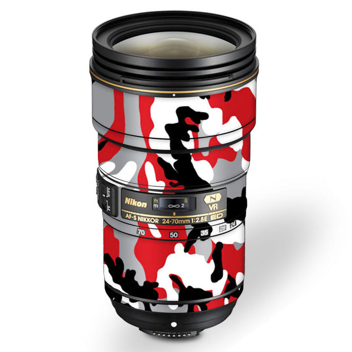 Red Camo - Nikon Lens Skin