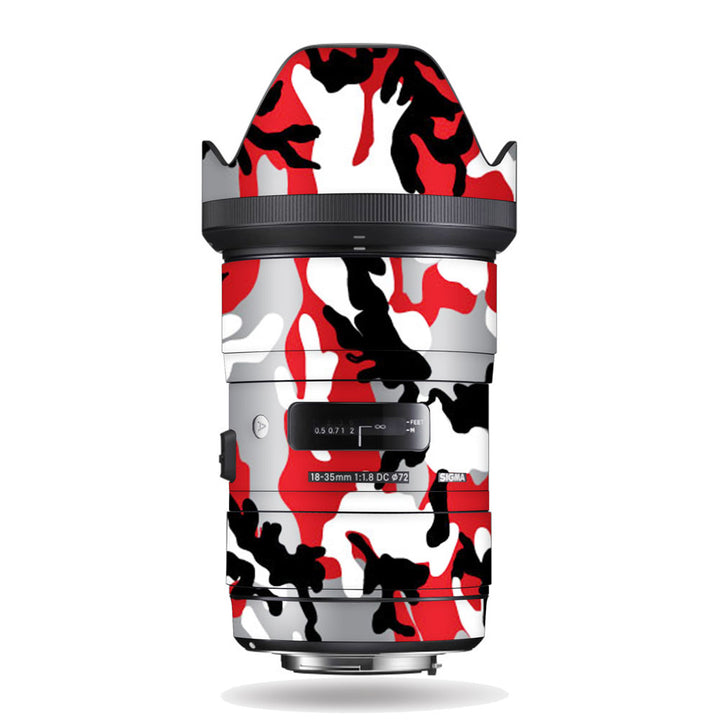 Red Camo - Sigma Lens Skin