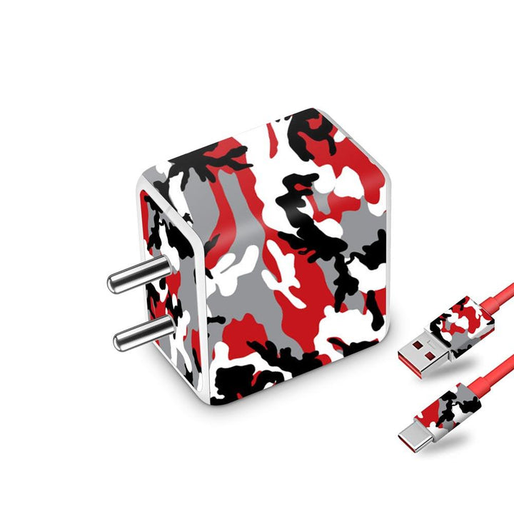 Red Camo - Oneplus Dash 20W Charger Skin