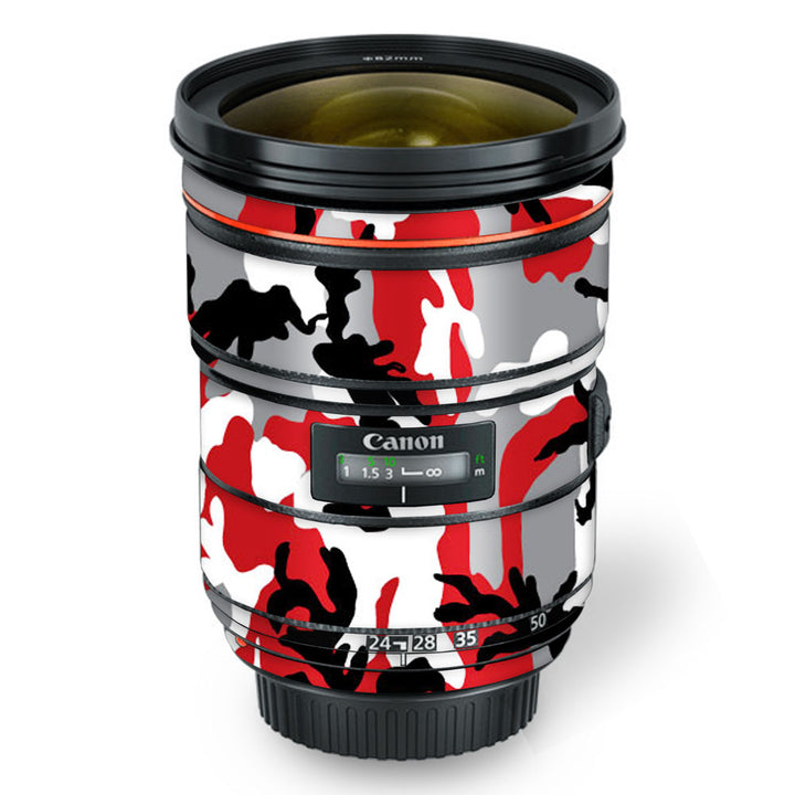 Red Camo - Canon Lens Skin