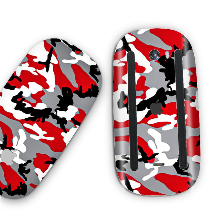 red camo skin for apple magic mouse 2 by sleeky india