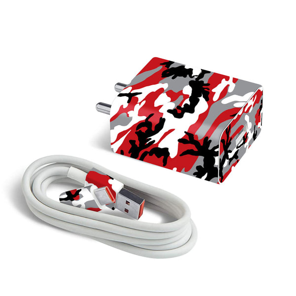 Red Camo -MI 27W & 33W Charger Skin