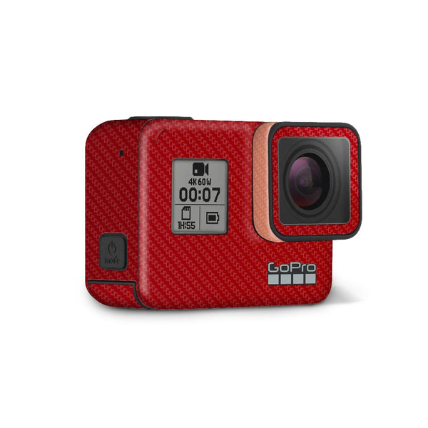 Red Carbon Fiber -  Go Pro Hero Skins By Sleeky India