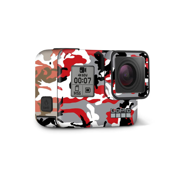 Red Camo skin for GoPro hero by sleeky india 