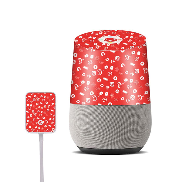 icon doodle red skin for google home by sleeky india