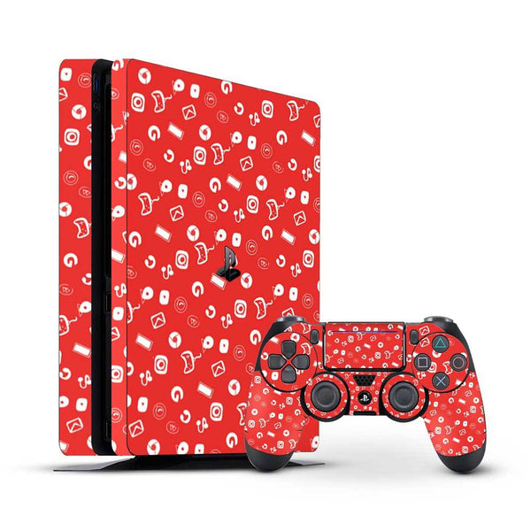Red doodle - Sony PS4 Pro Skin