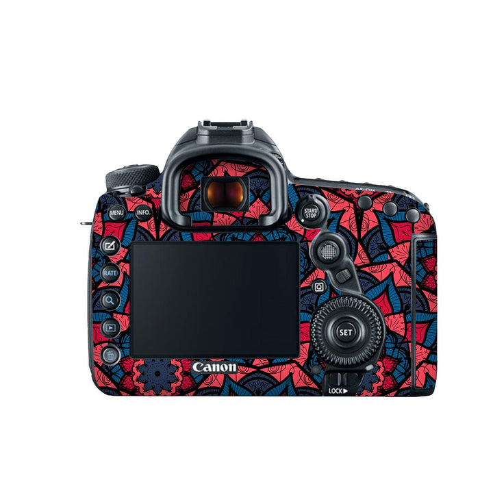 Red Floral Seamless Pattern - Canon Camera Skins