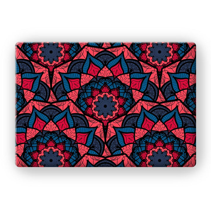 Red Floral Seamless Pattern - MacBook Skins